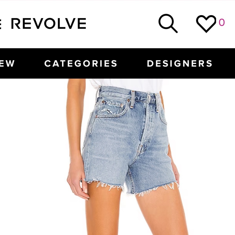 RILEY SHORT IN SNAPSHOT AGOLDE